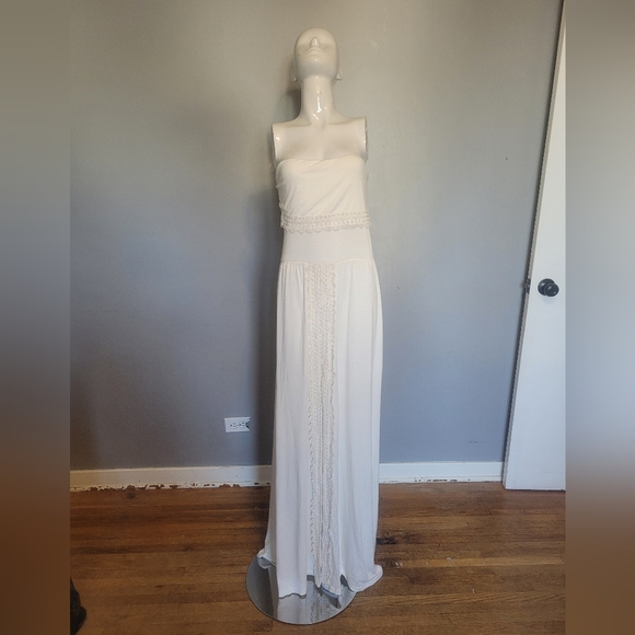 The Collection by L Space Tube Dress with Flounce and Lace Detail, VGUC, Size L - Picture 1 of 7